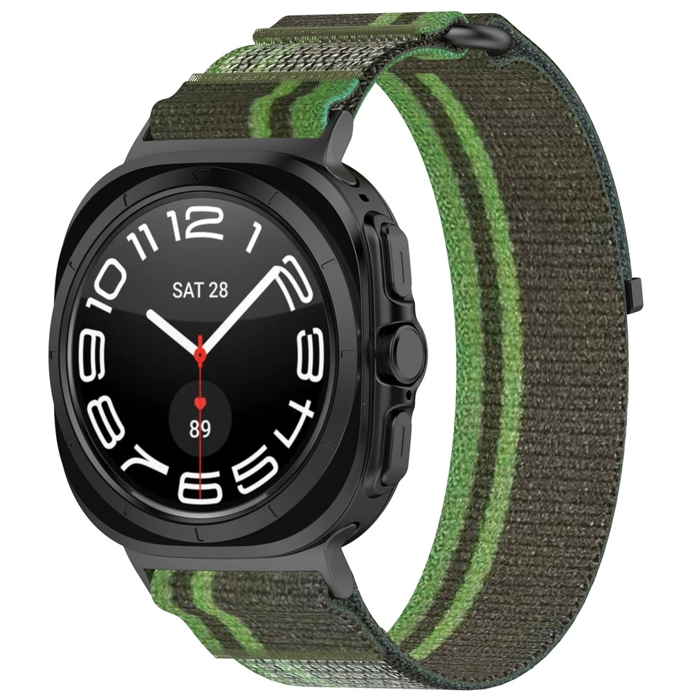 Fasten nylonový remienok na Samsung Galaxy Watch Ultra (2025) 47mm - zelený