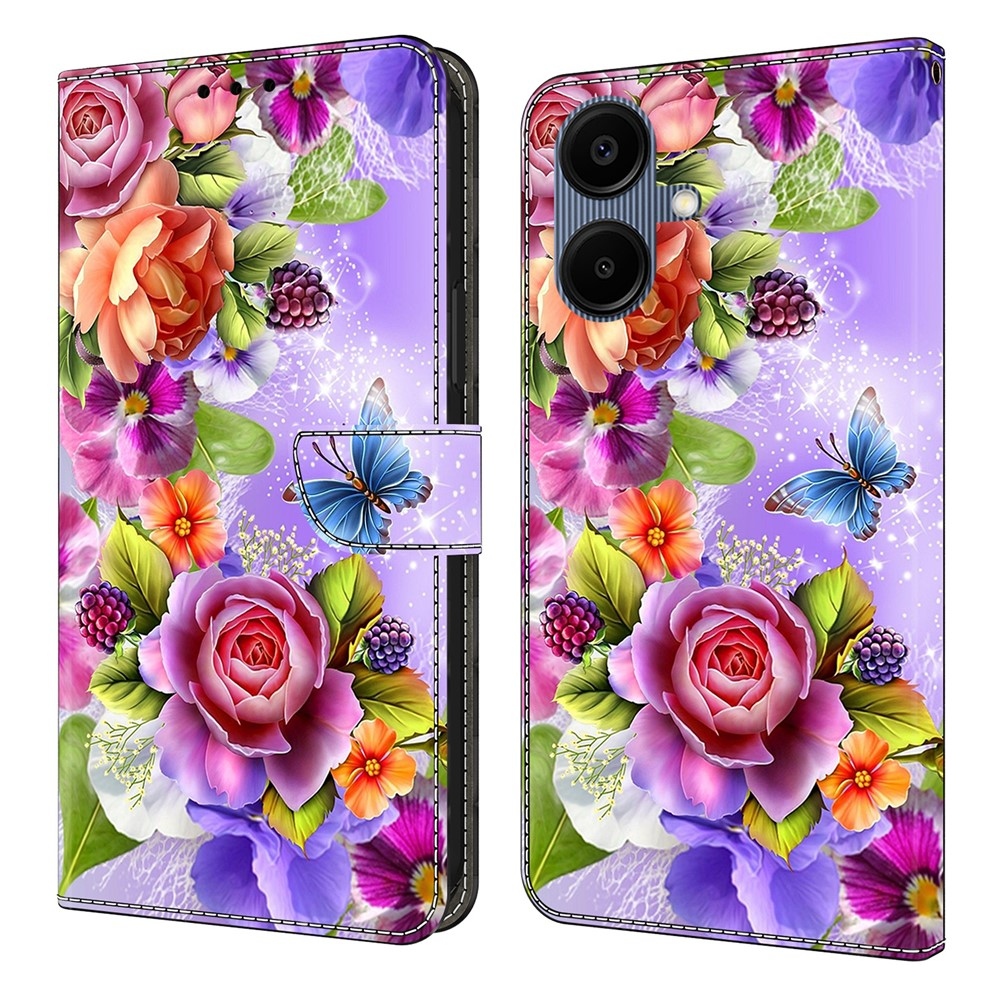 Smooth knižkové púzdro na Samsung Galaxy A07 4G - farebné kvety