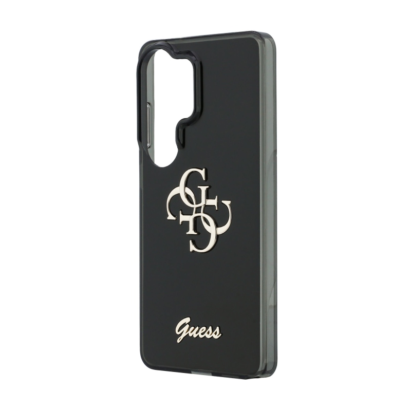 Guess IML 4G Script Metal Logo Zadný kryt pre Samsung Galaxy 26 Ultra Black