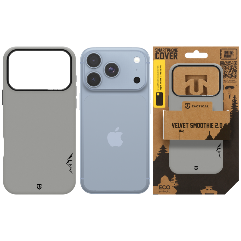 Tactical MagForce Velvet Smoothie 2.0 – puzdro pre Apple iPhone 18 Pro/17 Pro Foggy