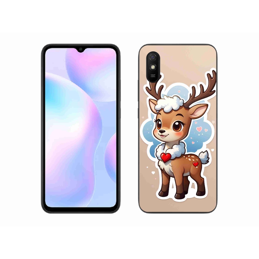 Gélový kryt mmCase na Xiaomi Redmi 9A - kreslený sob