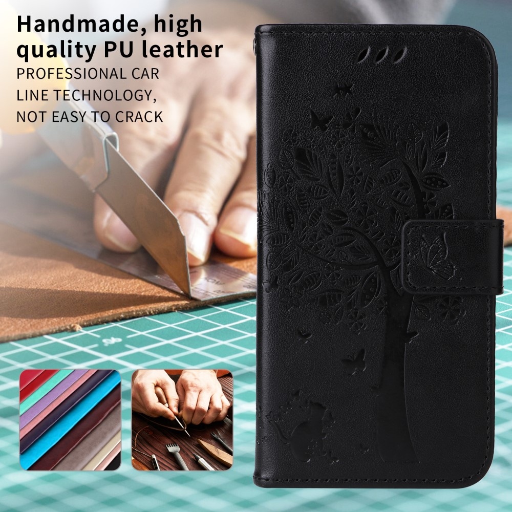 Trees knižkové púzdro na Xiaomi Redmi A5 (171.7x77.8x8.3mm) - čierne