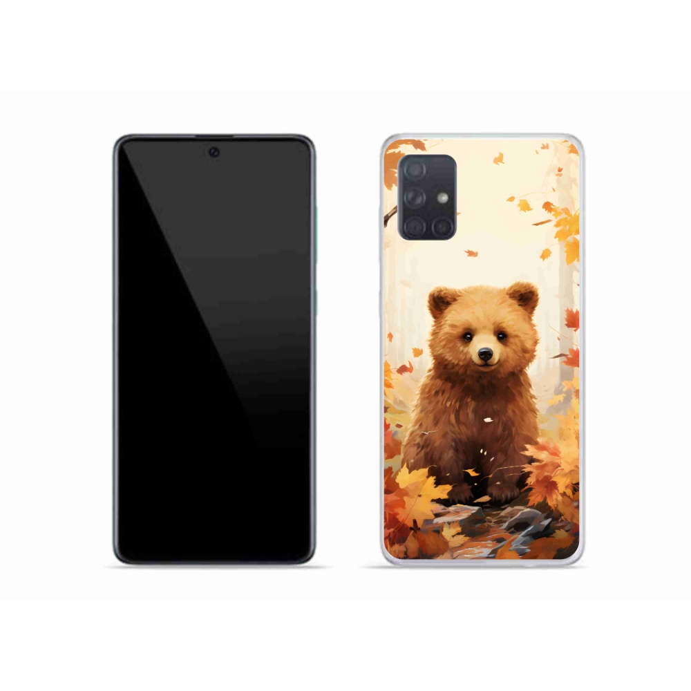 Gélový kryt mmCase na Samsung Galaxy A51 - medveď v lese