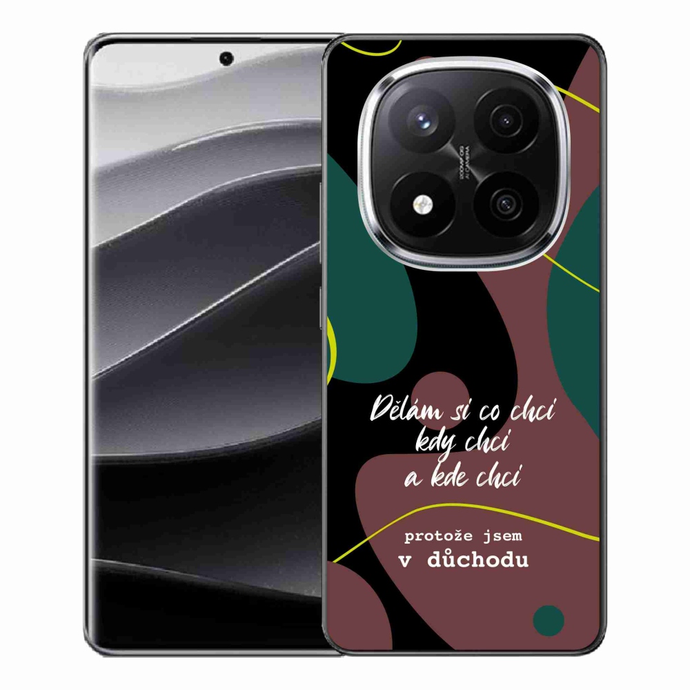 Gélový kryt mmCase na Xiaomi Redmi Note 14 Pro+ 5G - vtipný text 10 čierne pozadie