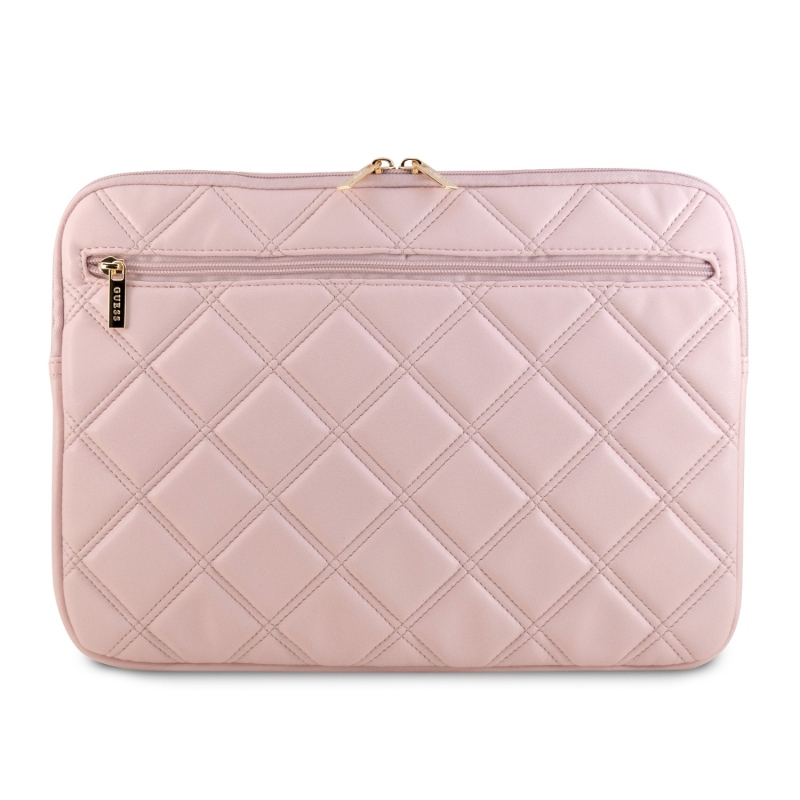 Guess PU Quilted 4G Metal Logo Obal na Notebook 13/14