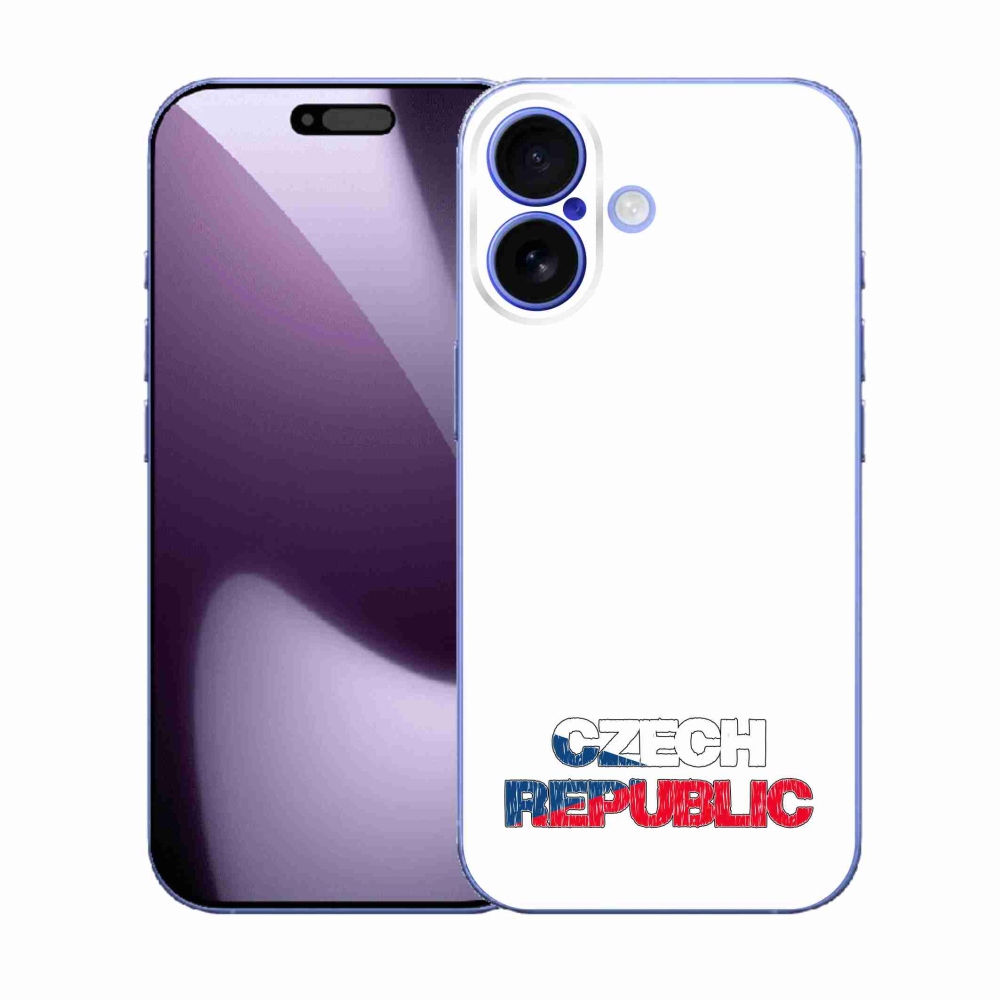 Gélový kryt mmCase na iPhone 17 - Czech Republic biele pozadie