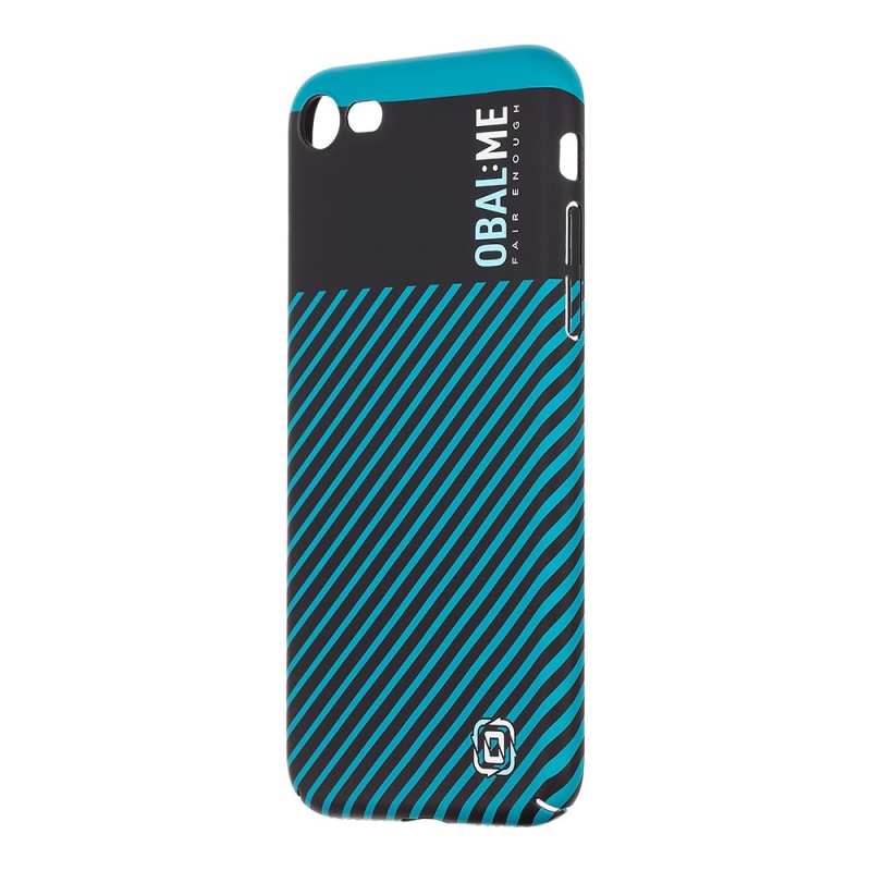 OBAL:ME Flossy Stripes Kryt pre Apple iPhone 7/8/SE2020/SE2022 Black/Teal