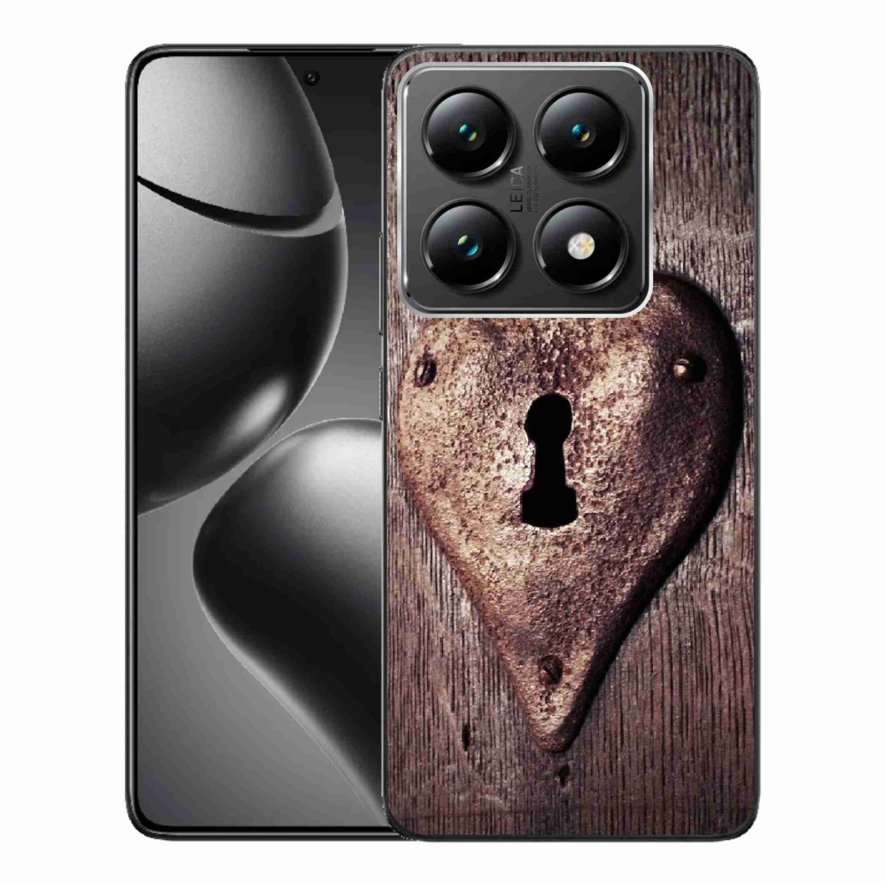 Gélový kryt mmCase na Xiaomi 14T Pro - zámok v tvare srdca