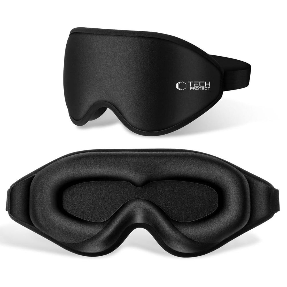 Tech-Protect EyeShade 3D maska ​​na spanie - čierna