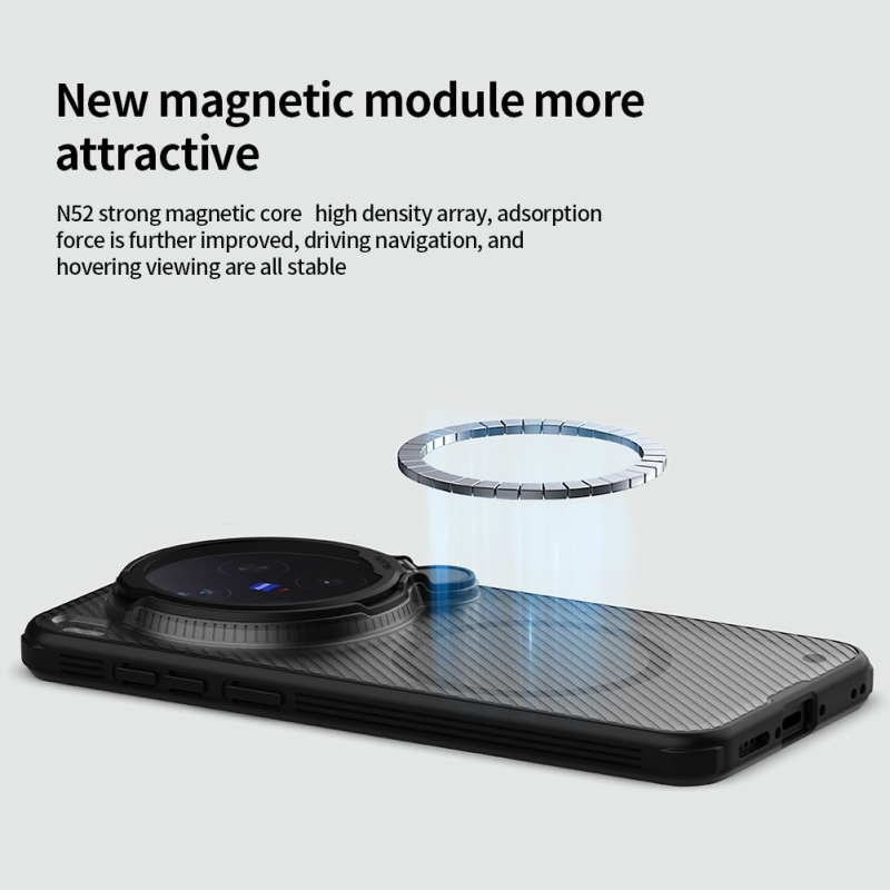 Nillkin CamShield Prop Magnetický zadný kryt pre Vivo X300 Pro Transparent Black