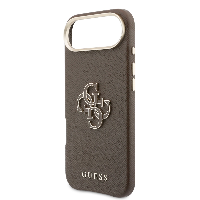 Zadný kryt s logom Guess PU Resin pre iPhone Air Brown