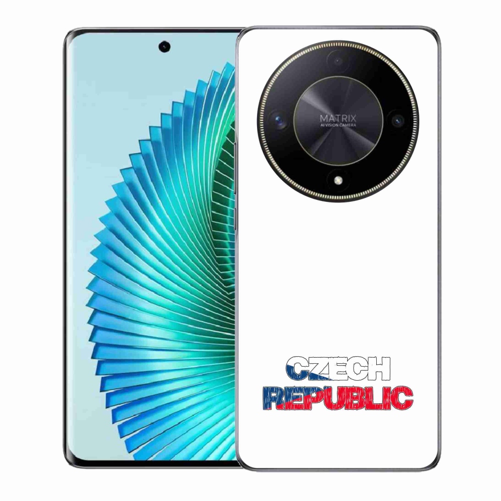 Gélový kryt mmCase na Honor Magic 6 Lite 5G - Czech Republic biele pozadie