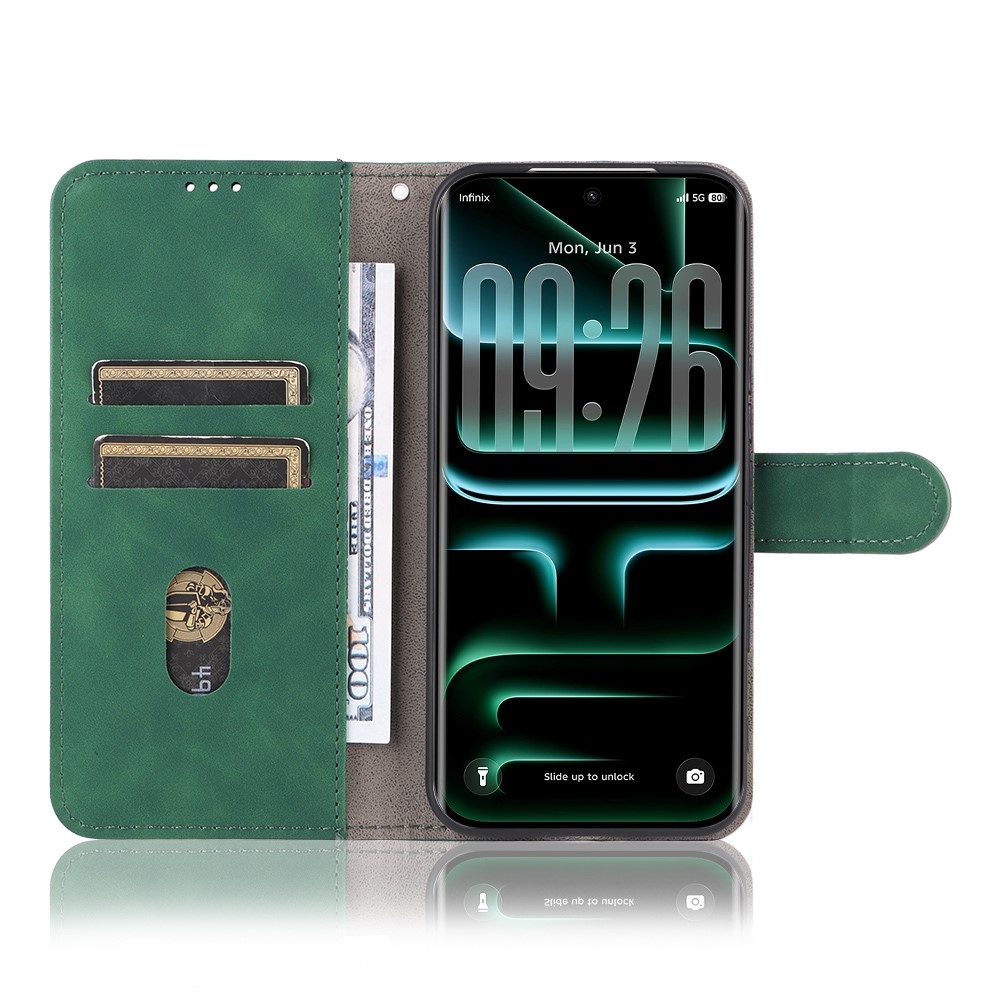 Feel knižkové púzdro na Infinix Note Edge 5G - zelené