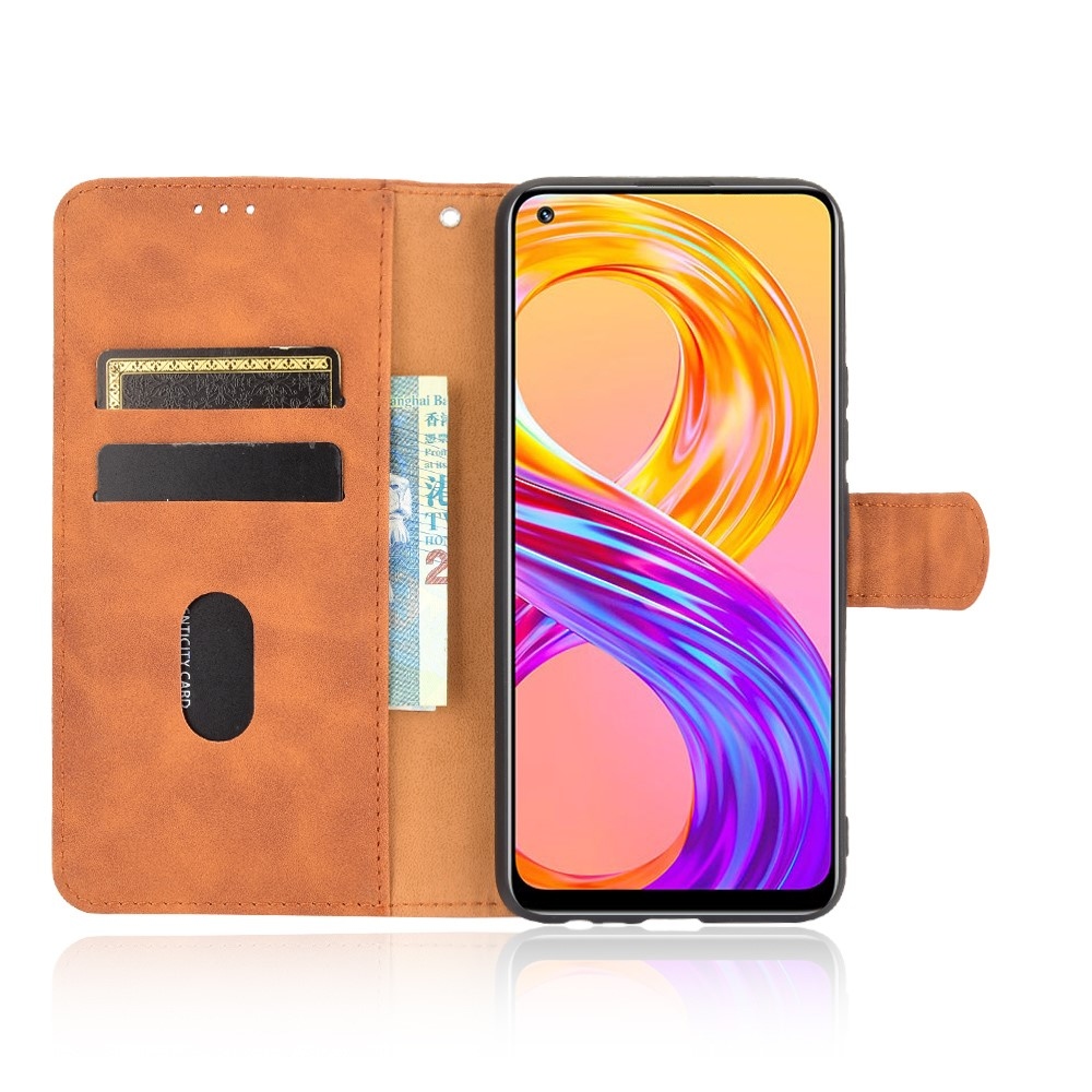 Feel knižkové púzdro na Realme 8/8 Pro - hnedé
