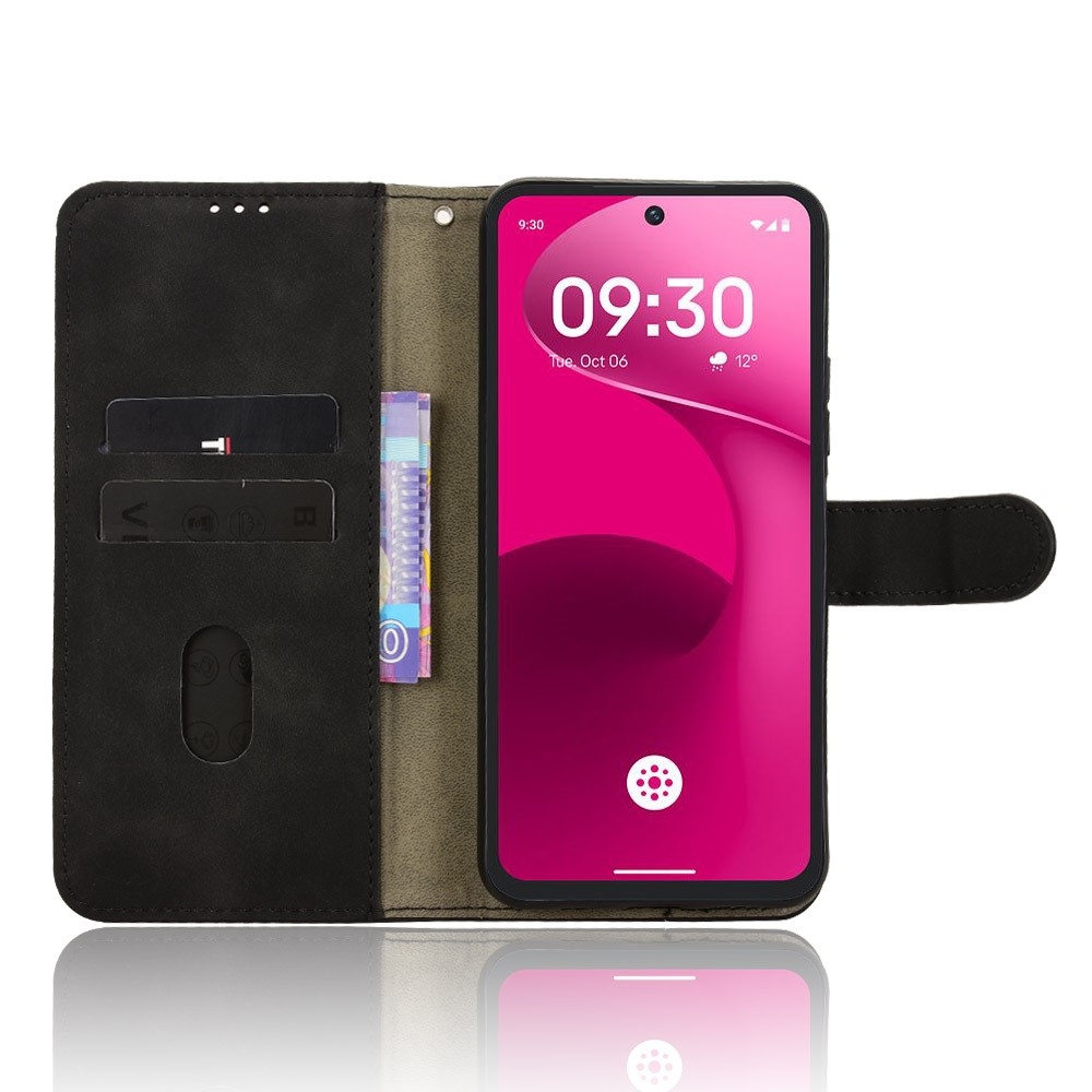 Feel knižkové púzdro na T-Mobile T Phone 3 Pro - čierne
