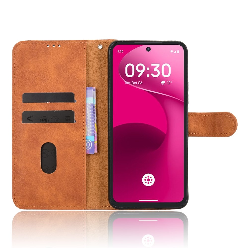 Feel knižkové púzdro na T-Mobile T Phone 3 Pro - hnedé