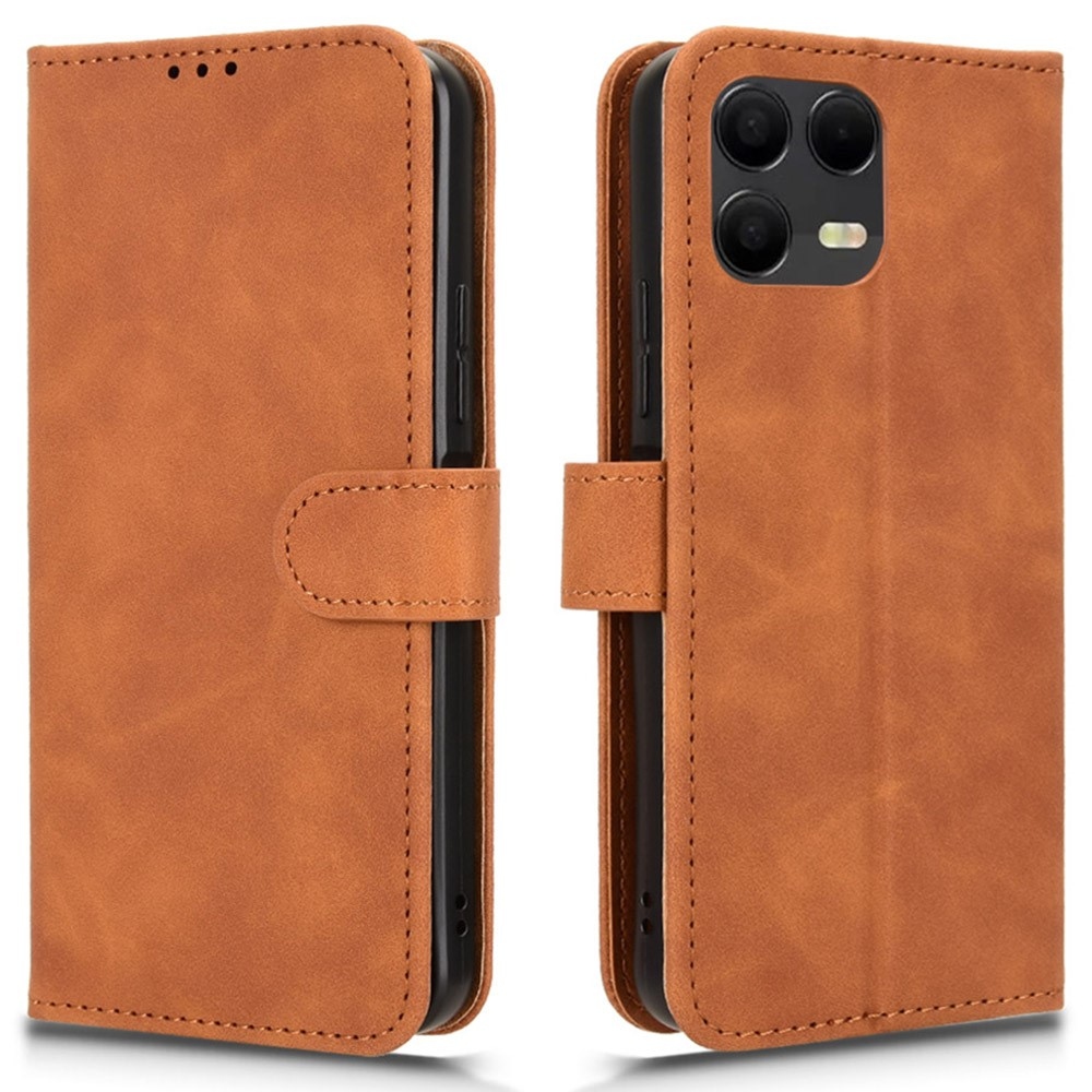 Feel knižkové púzdro na T-Mobile T Phone 3 Pro - hnedé