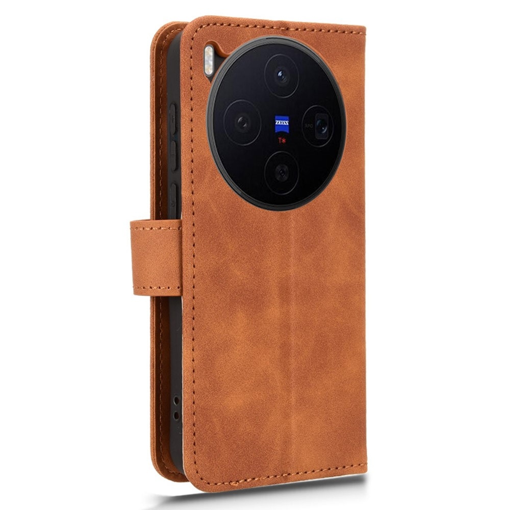 Feel knižkové puzdro na Vivo X300 5G - hnedé