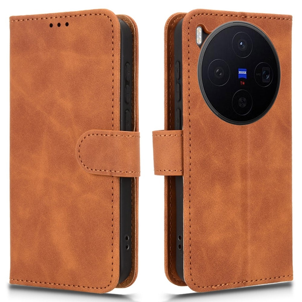 Feel knižkové puzdro na Vivo X300 5G - hnedé