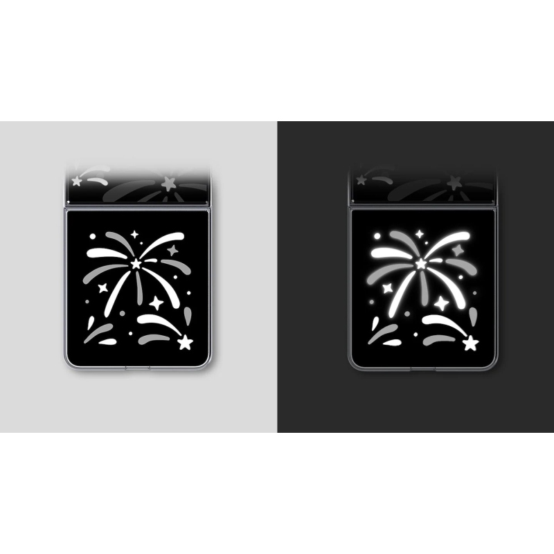 GP-FFF776CUB Samsung FlipSuit Fireworks Obal pre Galaxy Z Flip 8