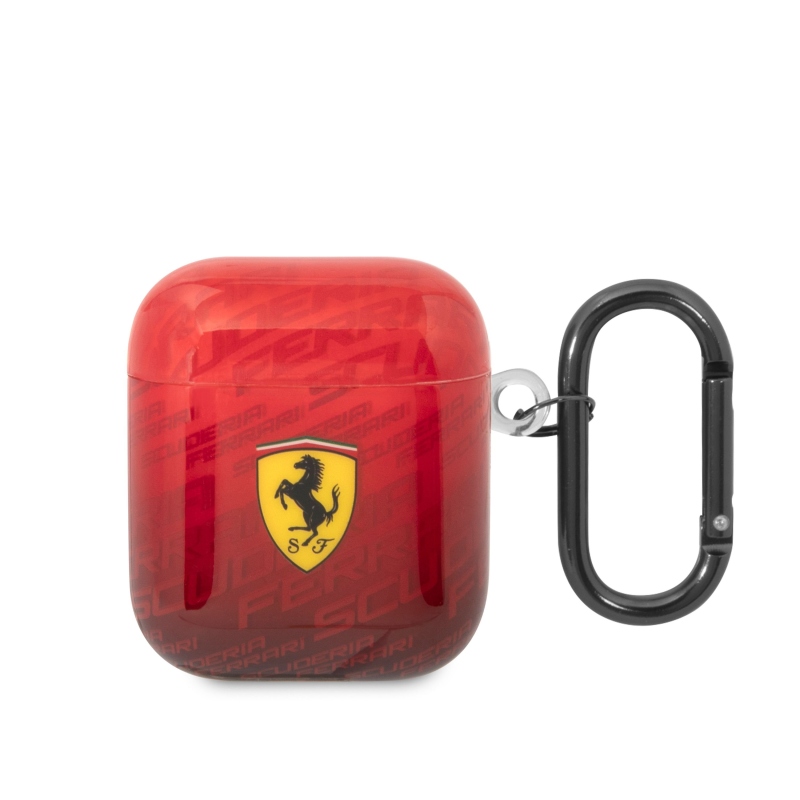 Ferrari Gradient Allover Puzdro pre Airpods 1/2 Red