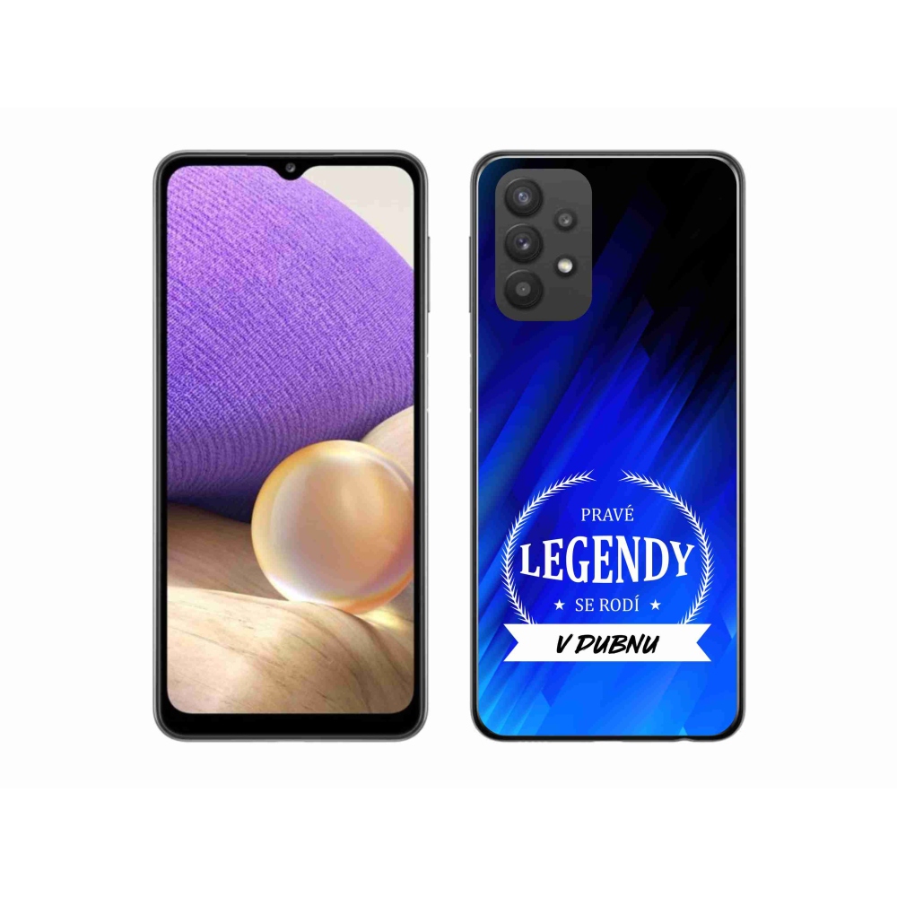 Gélový kryt mmCase na Samsung Galaxy A32 5G - legendy v apríli modré pozadie