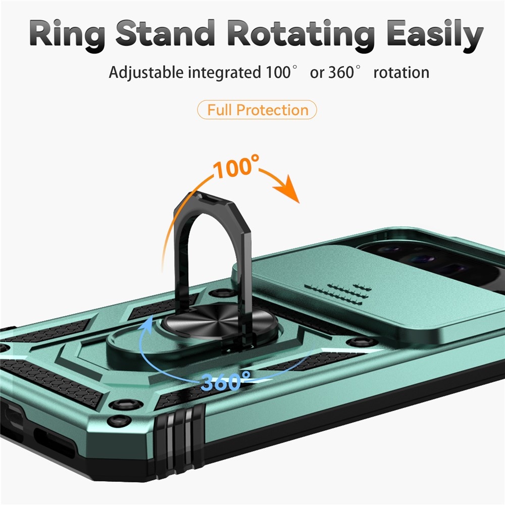 Ring odolný kryt na Google Pixel 10 Pro XL/Pixel 9 Pro XL - zelený