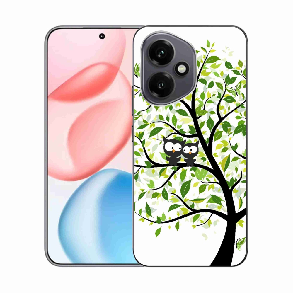 Gélový kryt mmCase na Honor 400 - malej sovy na strome