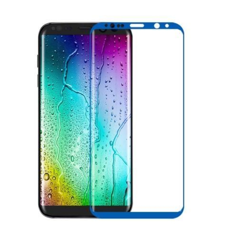 FFScreen celoplošné fixačné tvrdené sklo pre displej telefonu Samsung Galaxy S8+ - modrý lem