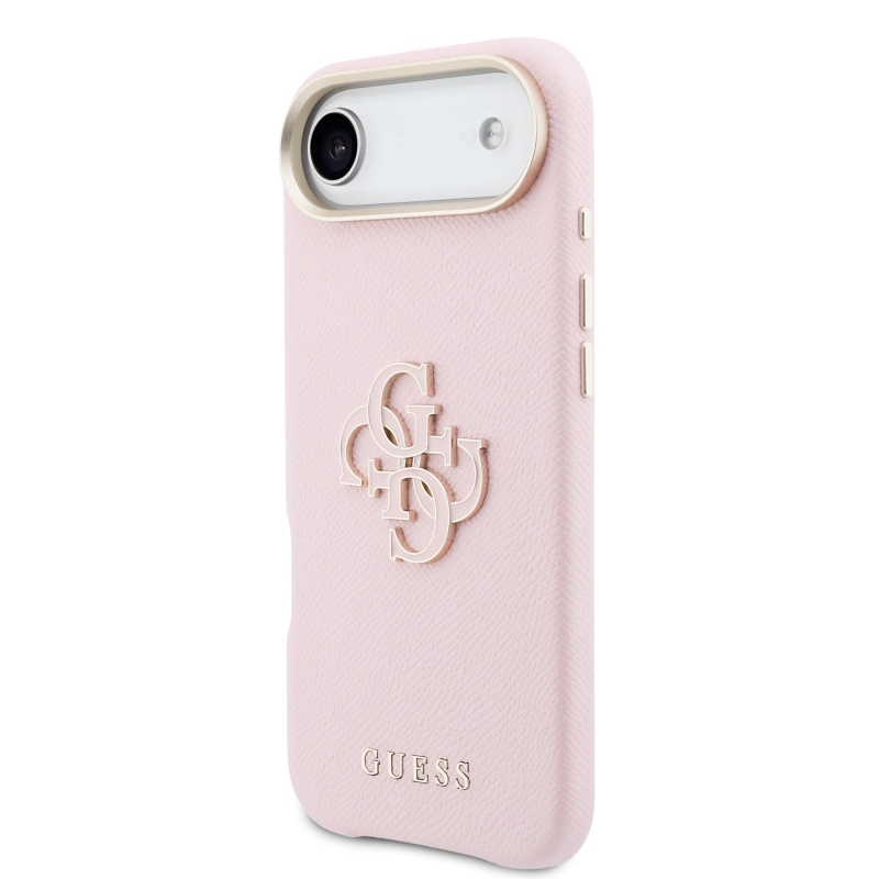Zadný kryt s logom Guess PU Resin pre iPhone Air Pink