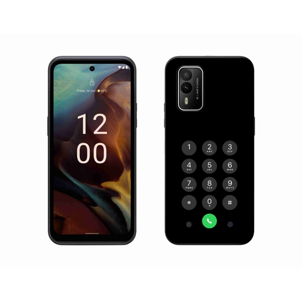 Gélový kryt mmCase na Nokia XR21 - čierny číselník