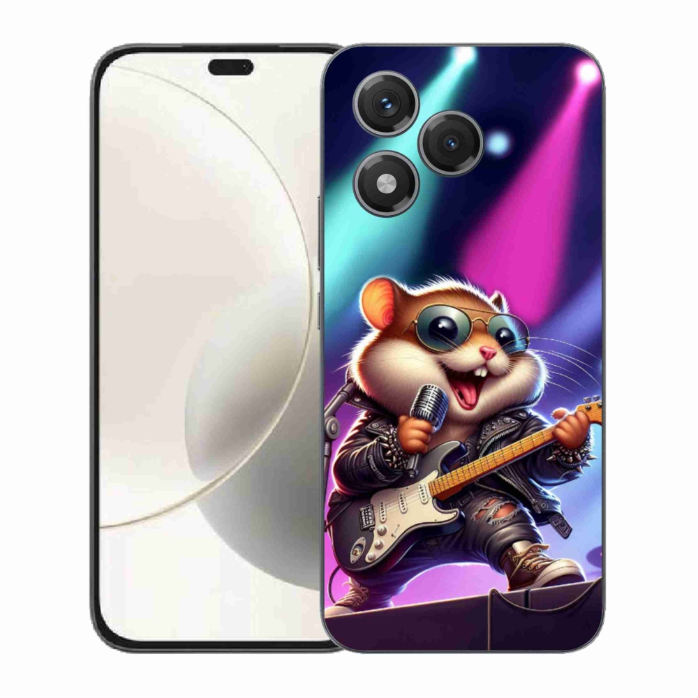 Gélový kryt mmCase na Honor 400 Lite - škrečok rocker