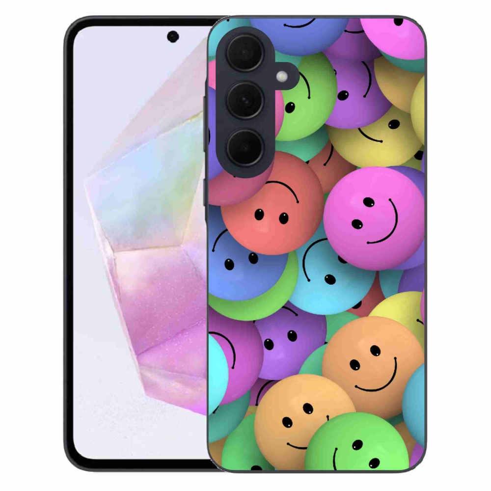 Gélový kryt mmCase na Samsung Galaxy A35 5G - farební smajlíci