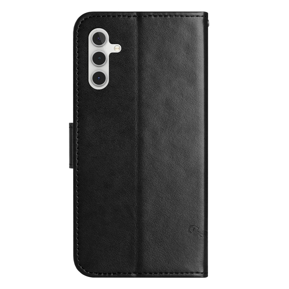 Flower knižkové púzdro na Samsung Galaxy S25 FE - čierne