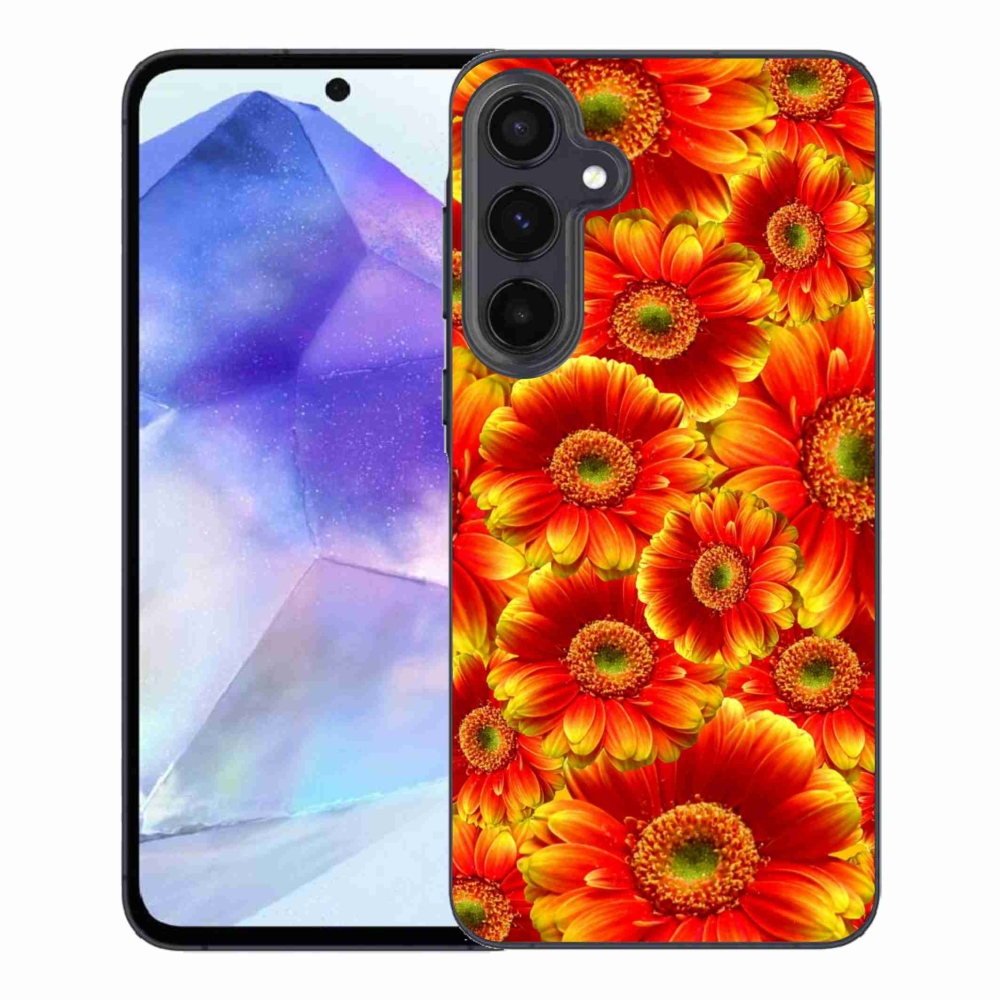 Gélový kryt mmCase na Samsung Galaxy A55 5G - gerbera 1