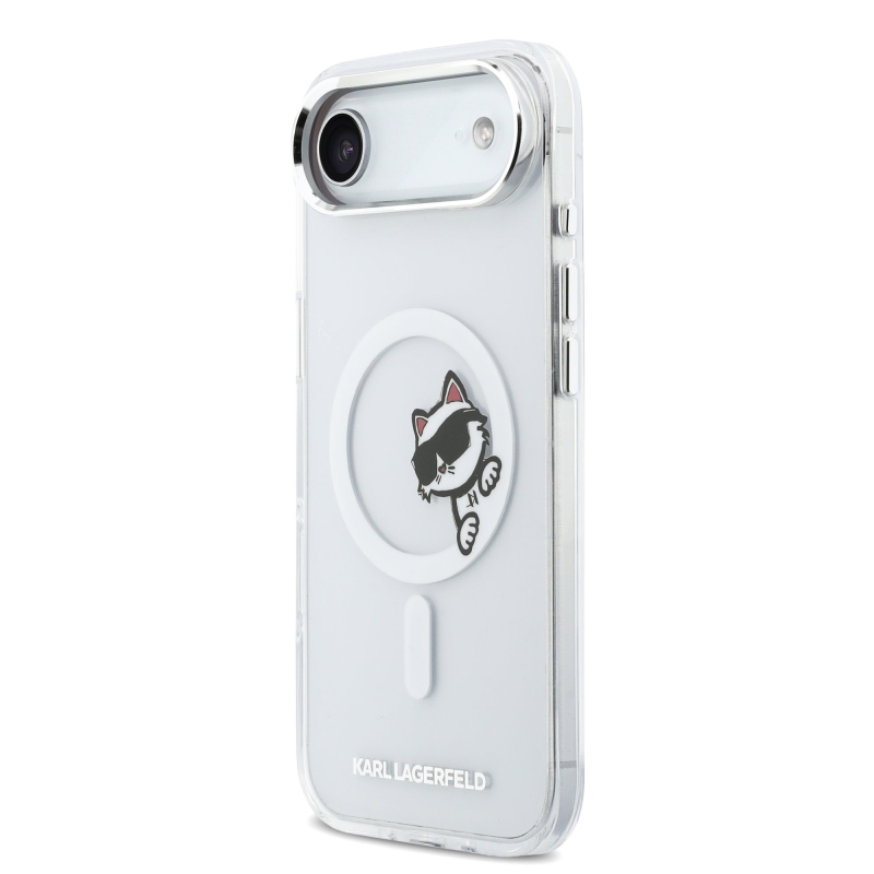 Karl Lagerfeld IML Choupette Peekaboo MagSafe Zadný kryt pre iPhone Air Transparent