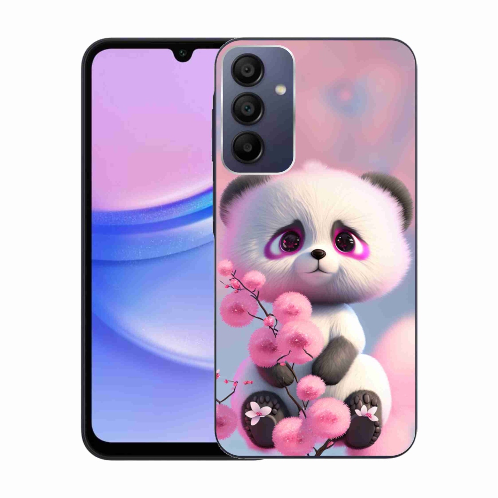 Gélový kryt mmCase na Samsung Galaxy A15 4G/5G - roztomilá panda 1