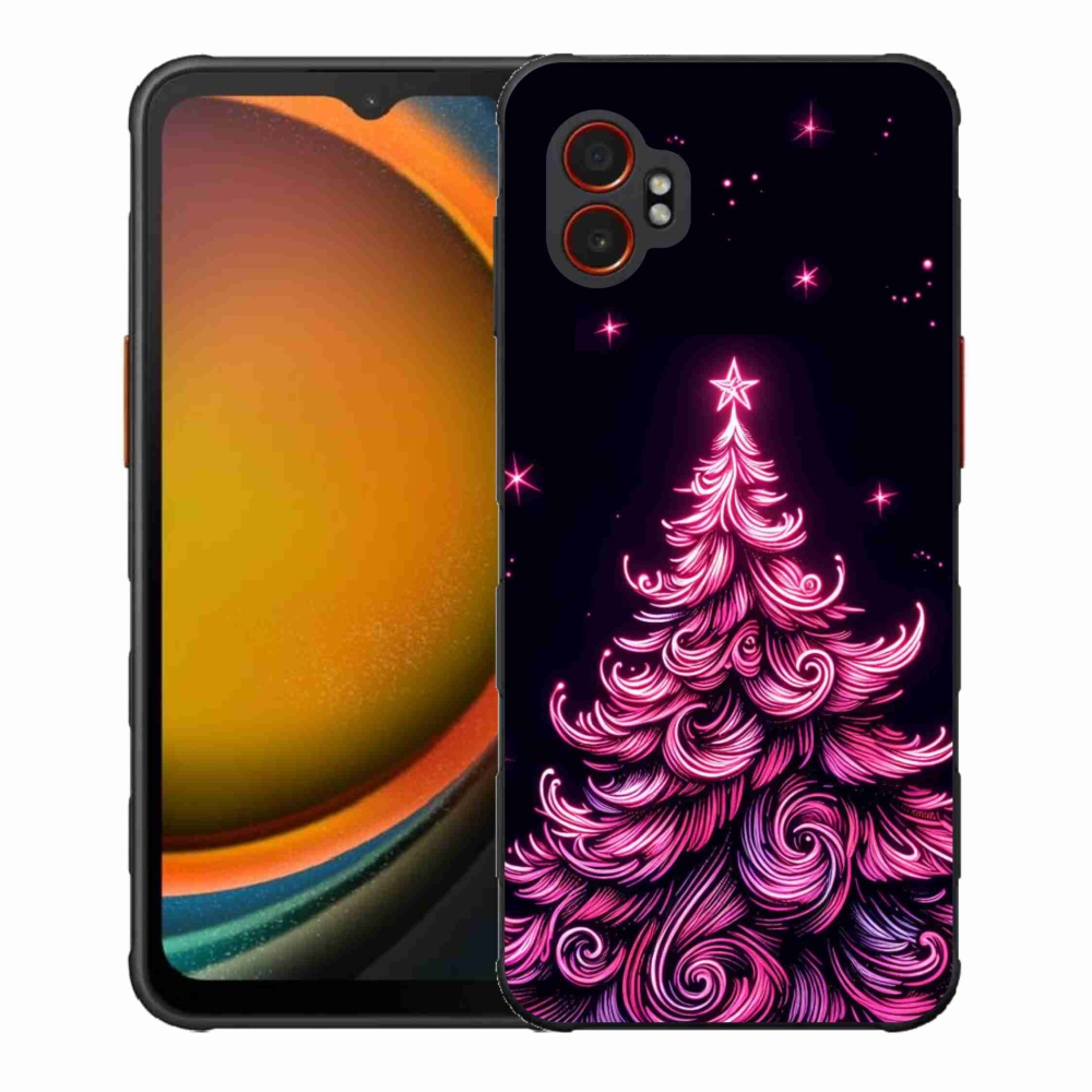 Gélový kryt mmCase na Samsung Galaxy Xcover 7 Pro - neónový vianočný stromček 2