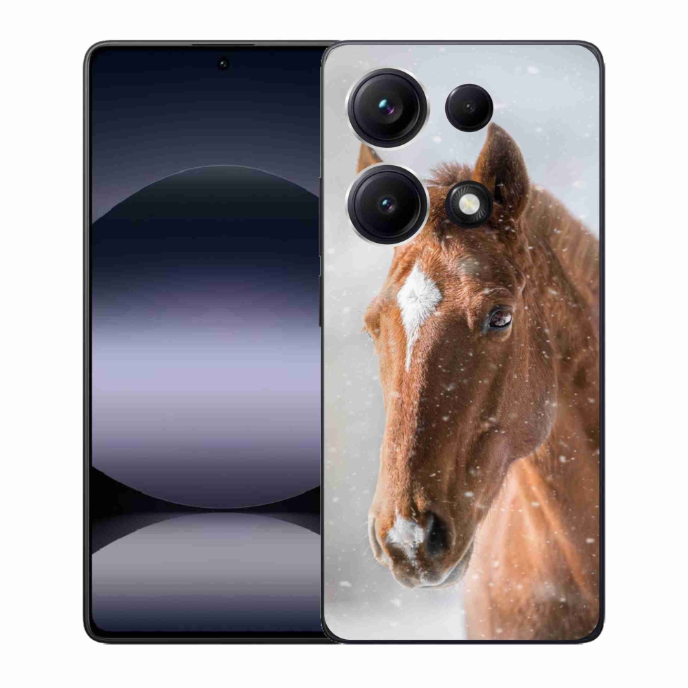 Gélový kryt mmCase na Xiaomi Redmi Note 14S - hnedý kôň 2