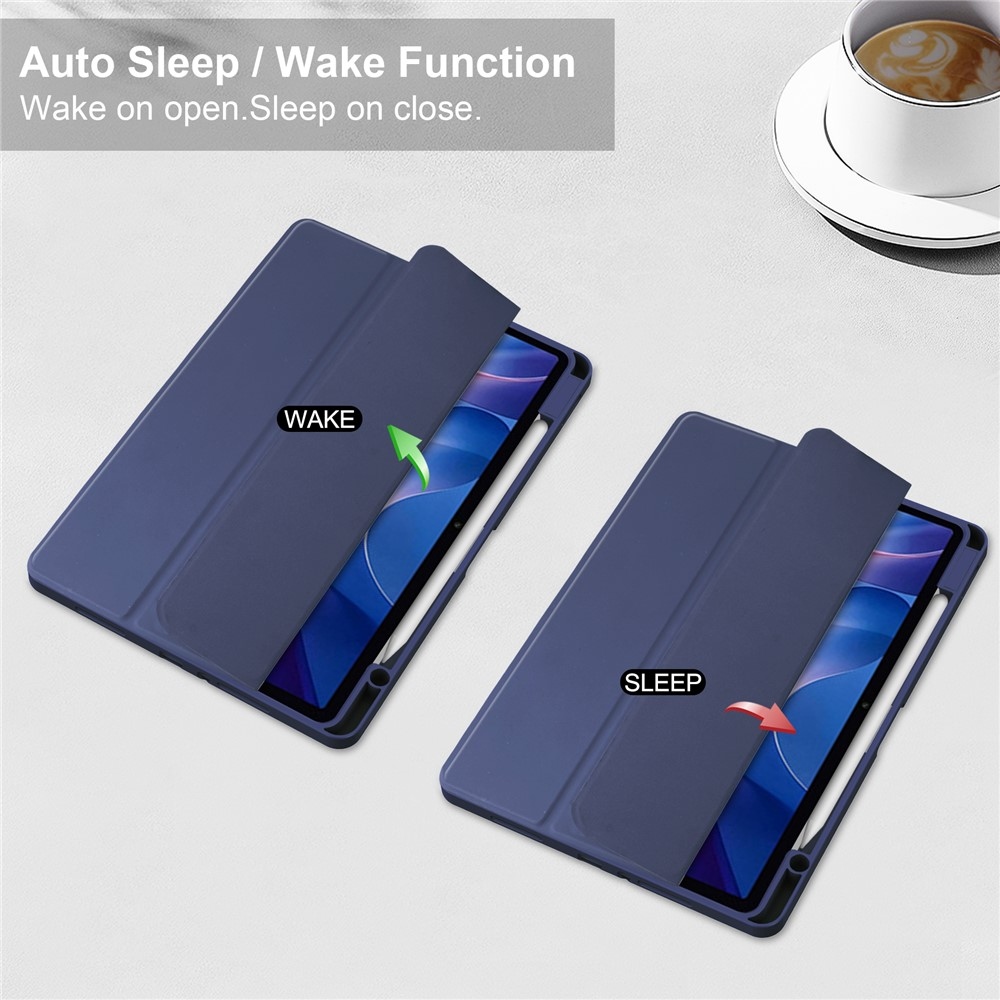 Case chytré zatváracie púzdro na tablet Xiaomi Redmi Pad 2 - tmavomodré
