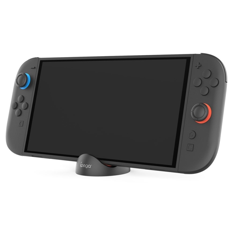iPega SW2041 Mini Nabíjací Dok pre Nintendo Switch Lite/Nintendo Switch/Nintendo Switch 2 Black/Red