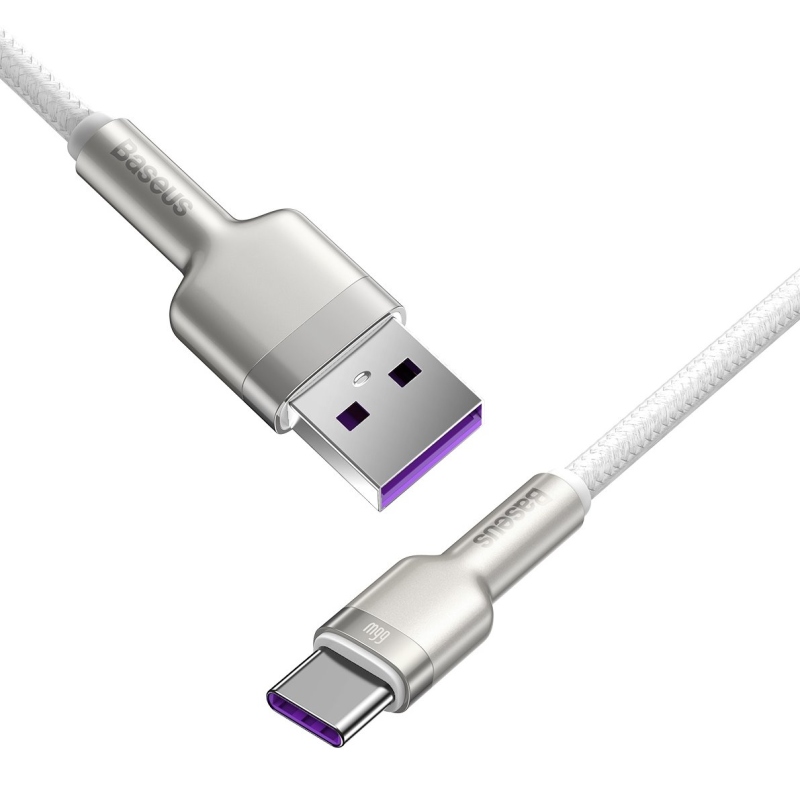 Baseus Cafule Metal Series Dátový Kábel USB-USB-C 66W 2m White