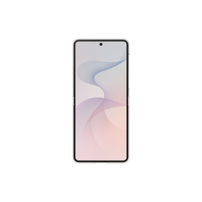 EF-EF776CWE Samsung silikónové magnetické puzdro s krúžkom pre Galaxy Z Flip 8, krémová farba