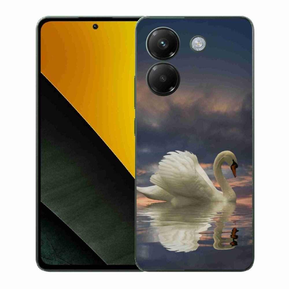 Gélový kryt mmCase na Xiaomi Poco M7 Pro 5G - labuť