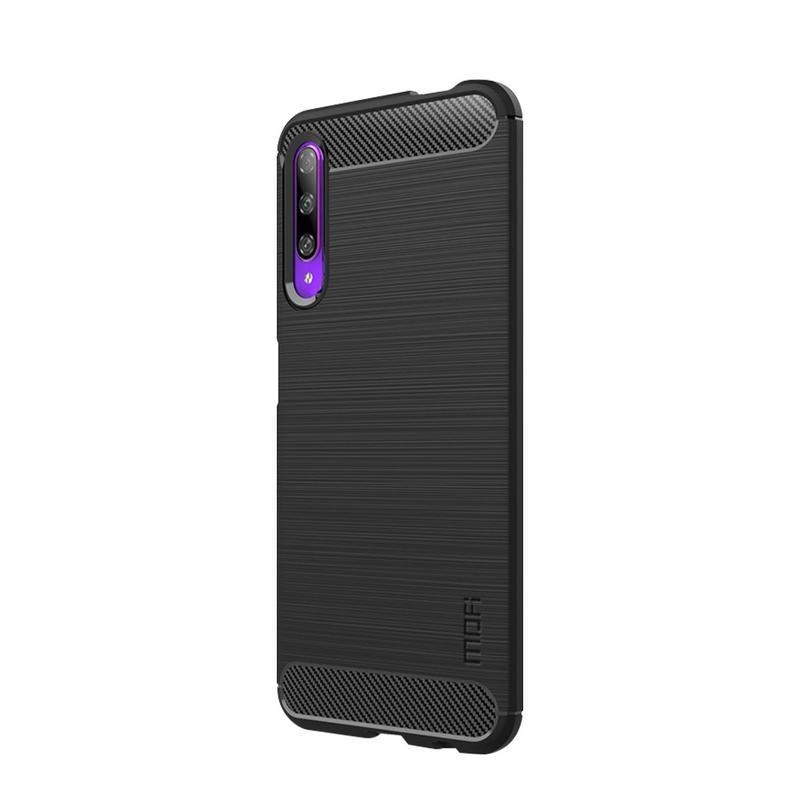 Carbon odolný gélový obal na mobil Huawei P Smart Pro (2019) / Honor 9X Pro - čierny