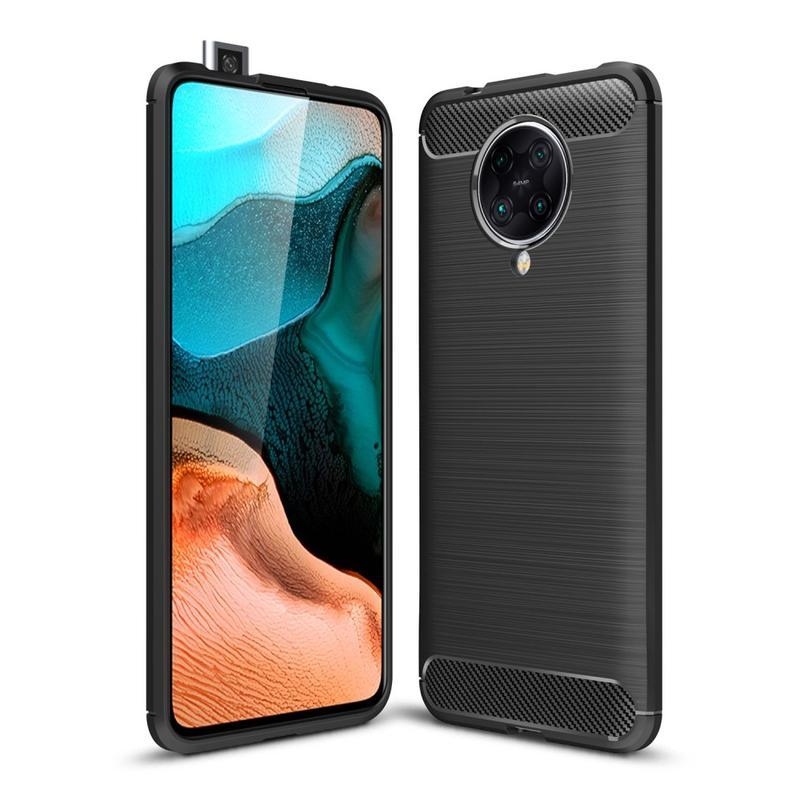 Fiber odolný gélový obal na mobil Xiaomi Poco F2 Pro - čierny