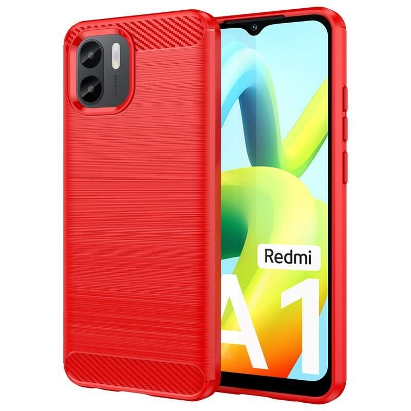 Fiber odolný gélový obal na mobil Xiaomi Redmi A1/Redmi A2 - červený