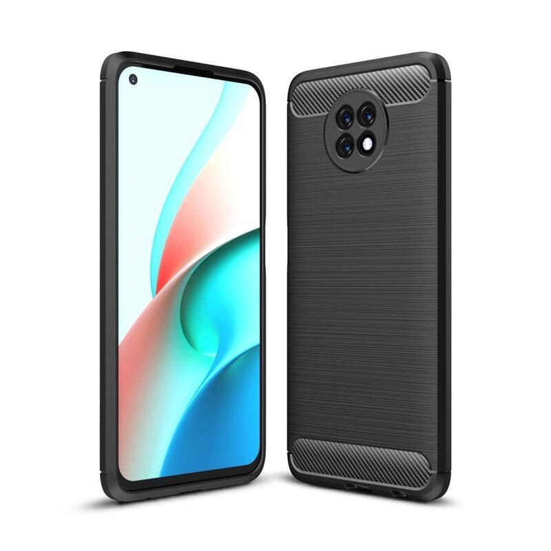 Carbon odolný gélový obal na mobil Xiaomi Redmi Note 9T 5G - čierny