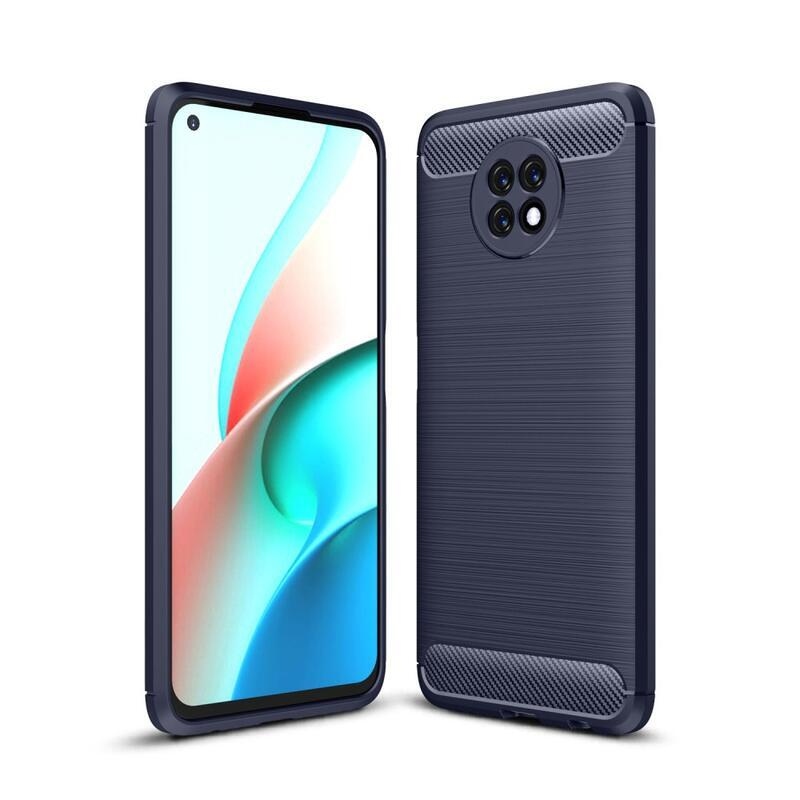 Carbon odolný gélový obal na mobil Xiaomi Redmi Note 9T 5G - modrý