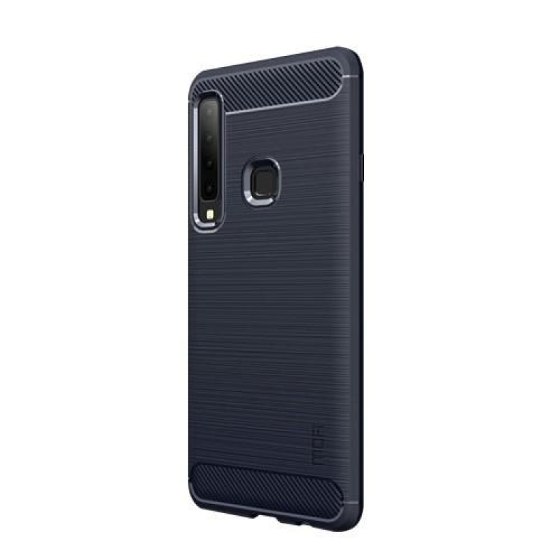 Carbon odolný gélový obal na Samsung Galaxy A9 - modrý